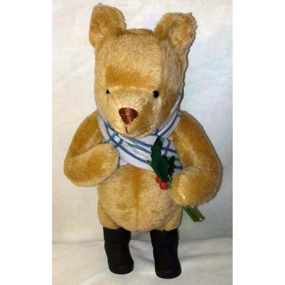 R. John Wright 1983 Holiday Winnie the Pooh Mohair LE 14.5